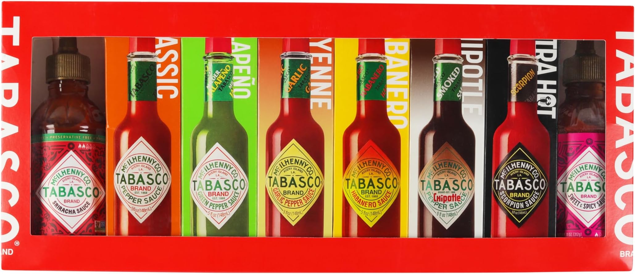TABASCO Family of Flavors Gift Box Hot Sauce Gift Set
