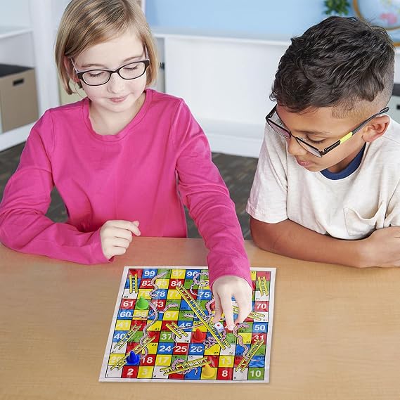 Snakes Ladders Board Game Toy Portable