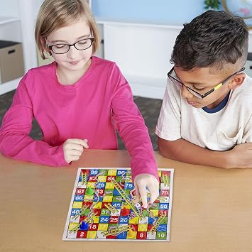 Snakes Ladders Board Game Toy Portable