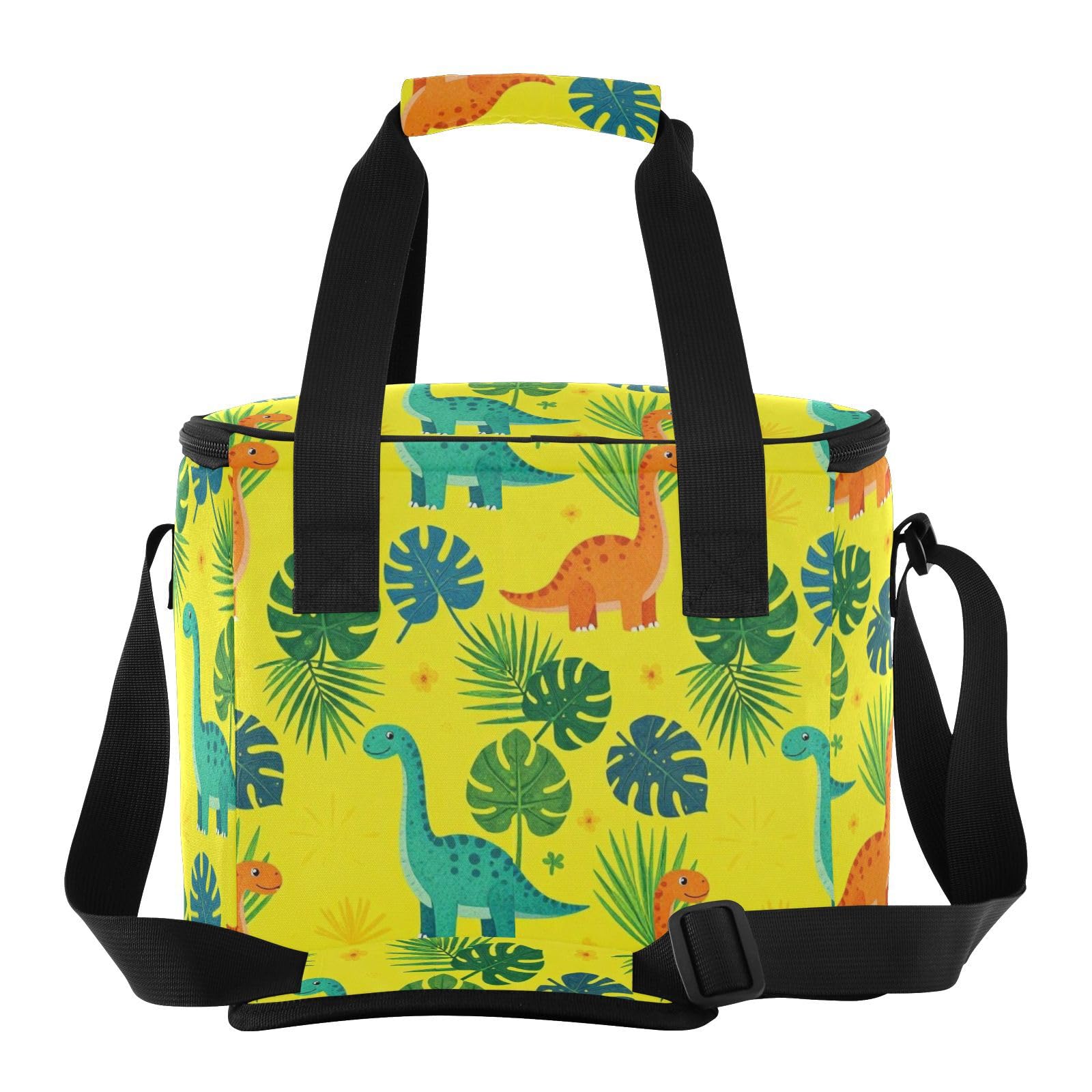 Wudan Śliczne dinozaury wzór nadrukowany piknik lodówka 31 × 26 × 22,5 cm grill pracownicy biurowi