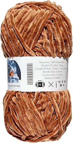 Miniatura 3 de Hilo de terciopelo 2 SKEINS - Hilo de 3.53 oz (132 yardas) para CROCHEITING hilo de ganchillo de 393.7 ft, hilo de bebé, hilo para manta, hilo