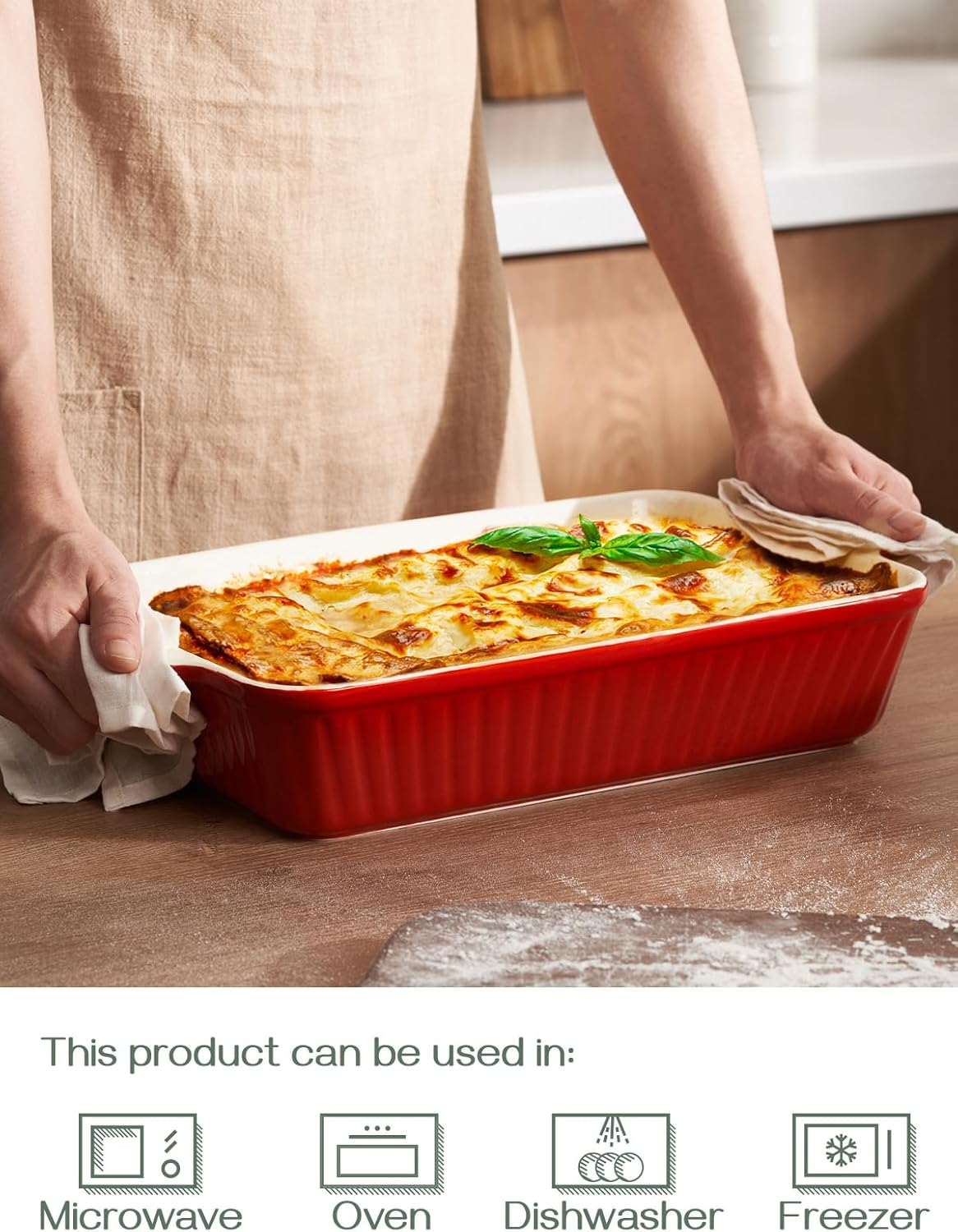 Deep Casserole Baking Dish