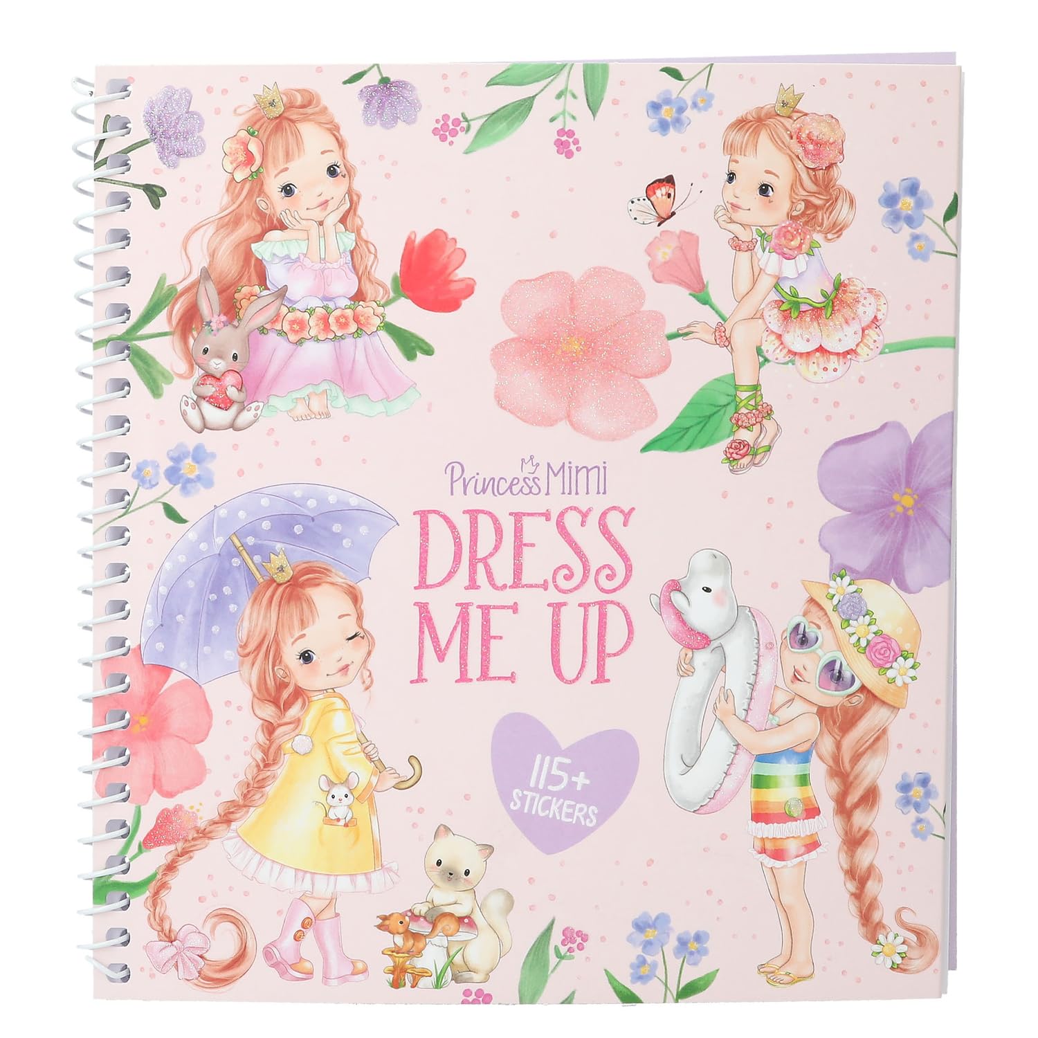 Depesche 13577 Princess Mimi Dress Me Up Sticker Book with 24 Pages for Designing Princess Outfits, Includes 10 Sticker Sheets