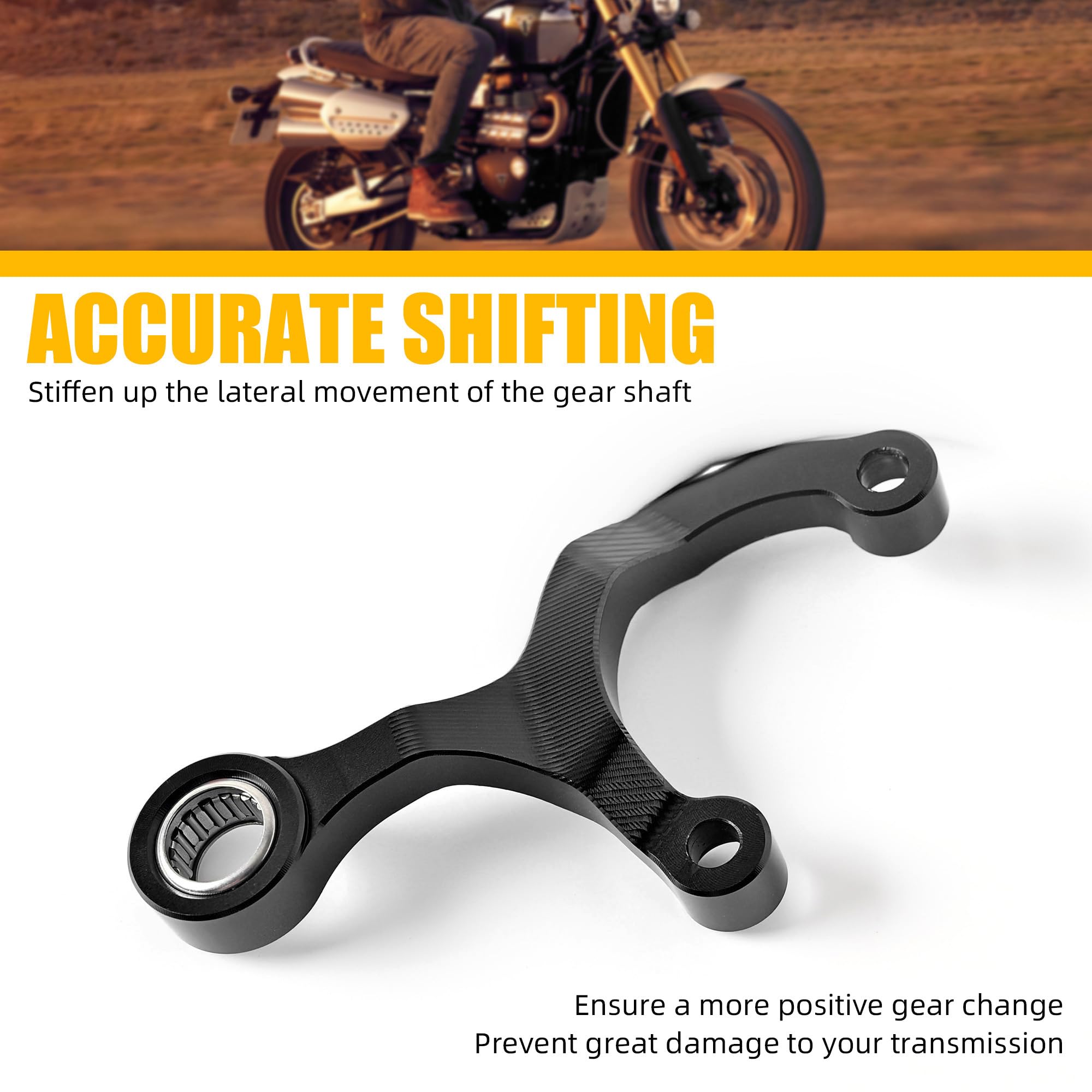 Supporto per cambio stabilizzatore del cambio in alluminio blu Compatible with Yamaha Tenere 700/XTZ700, Tenere 700 Rally Edition 2020-2024, Tenere 700 World Raid 2022 2023, MT-07, MT07