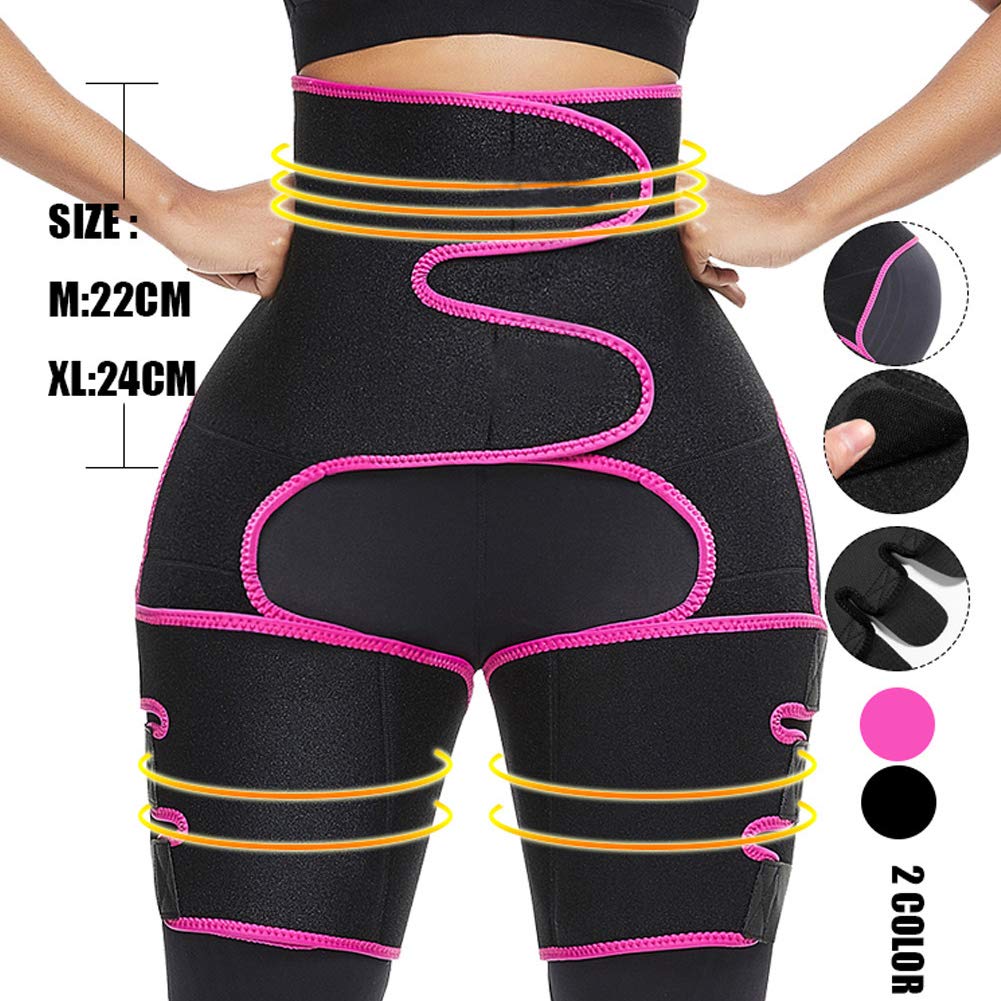 Femme Ceintures Sudation Ceinture d'entraîneur,Ceinture Sport, Ceinture Minceur Body Shaperr, Prévenir Blessure Et Soulager La Douleurpour pour Sport, Gaine,Rose Red,S