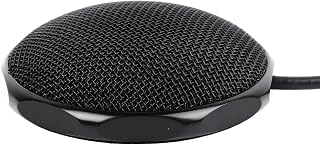 Meeting Microphone, Plug and Play High Sensitivity Clear Sound USB Microphone Omnidirectional Stable Signal Transmission for Online Class