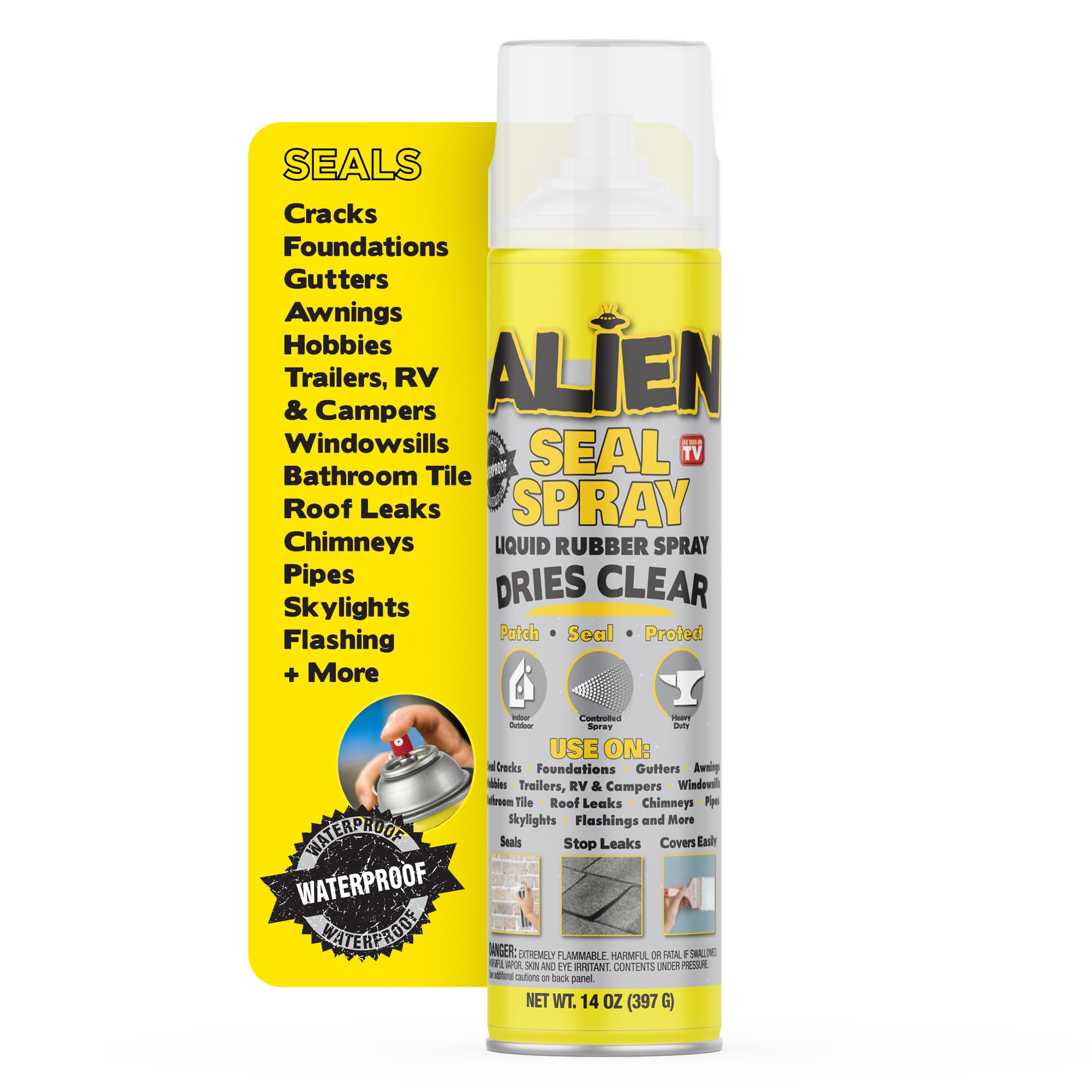 Snapklik.com : Alien Tape Liquid Sealant Spray, Waterproof Liquid ...