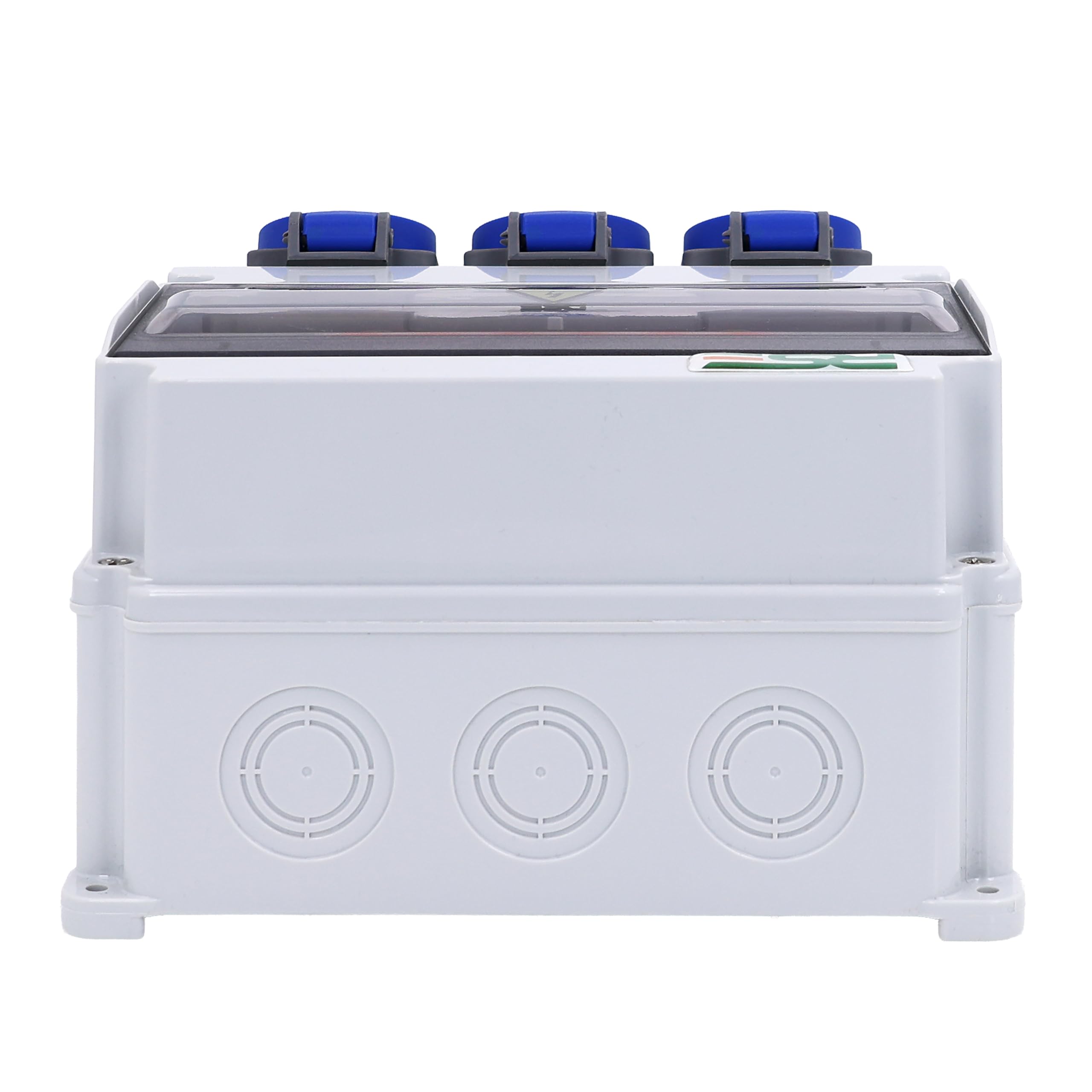 RSE Répartiteur de courant mural, entièrement câblé à 230 V, adapté à la prise avec compteur IP65, 7. 6 x 230 V LS, 6 x 230 V
