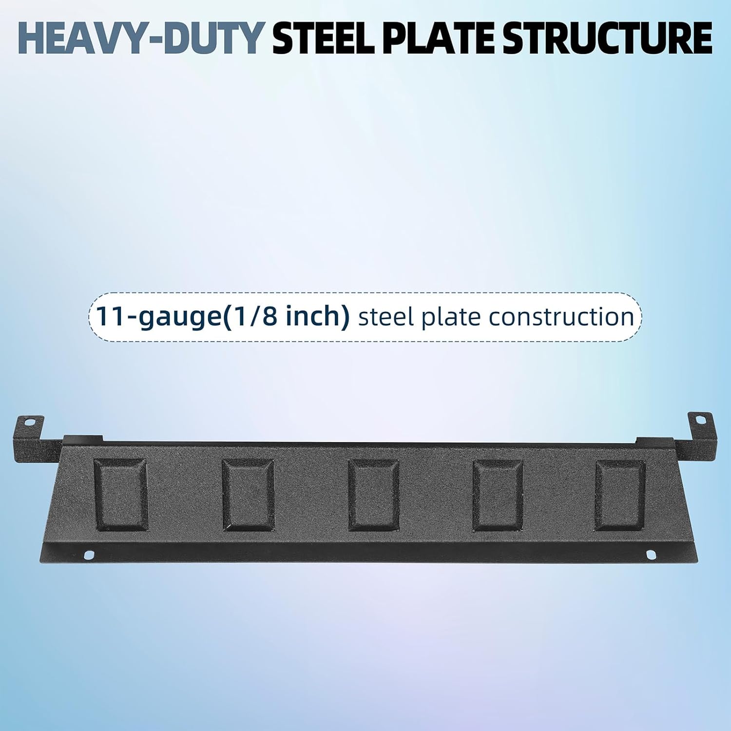 Hooke Road Steel Skid Plate for 2018-2026 Jeep Wrangler JL & Gladiator JT, Only Work with Hooke Road Different Trail X & Horn Front Bumper