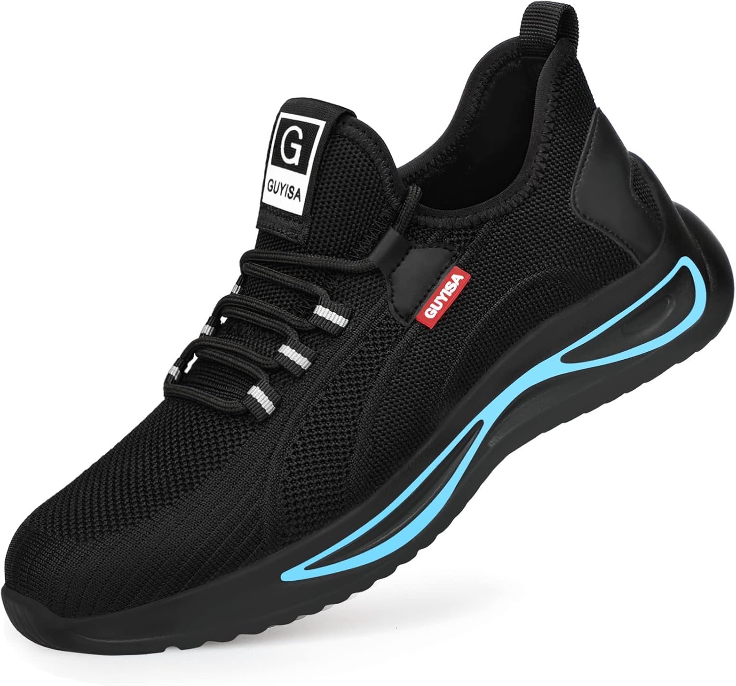 GLANOUDUN Safety Work Shoes for Men Steel Toe Shoes Lightweight