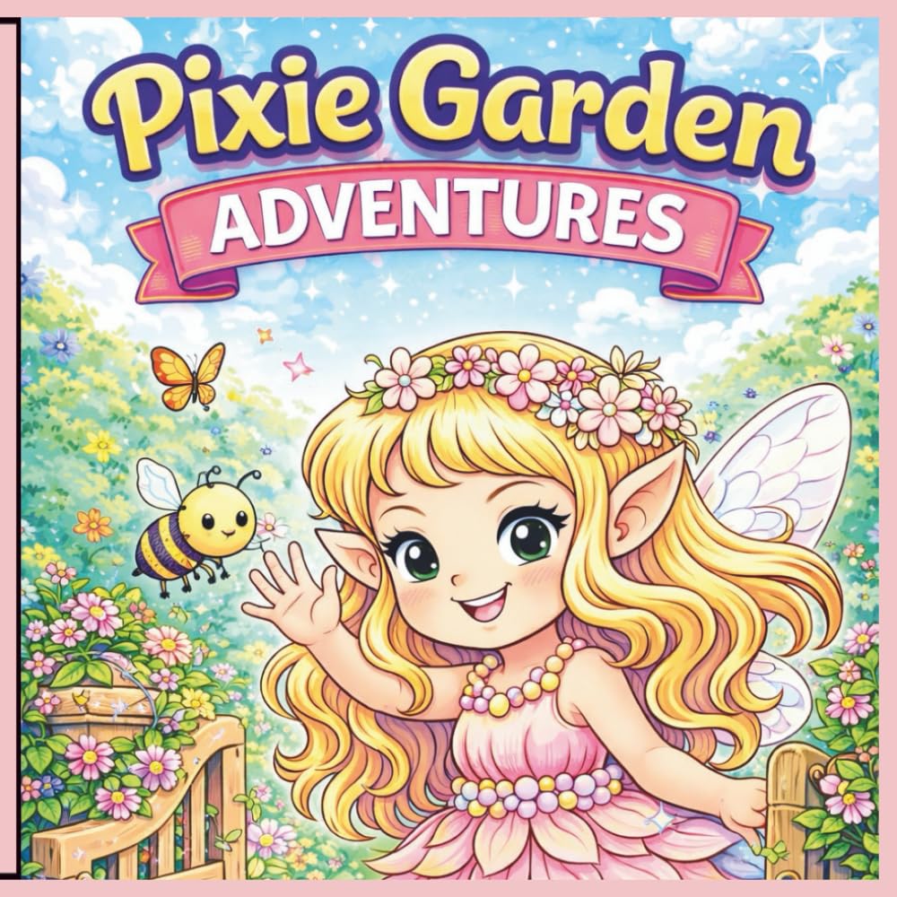 Pixie Garden Adventures: A Magical Coloring Book Filled with Pixie Fun