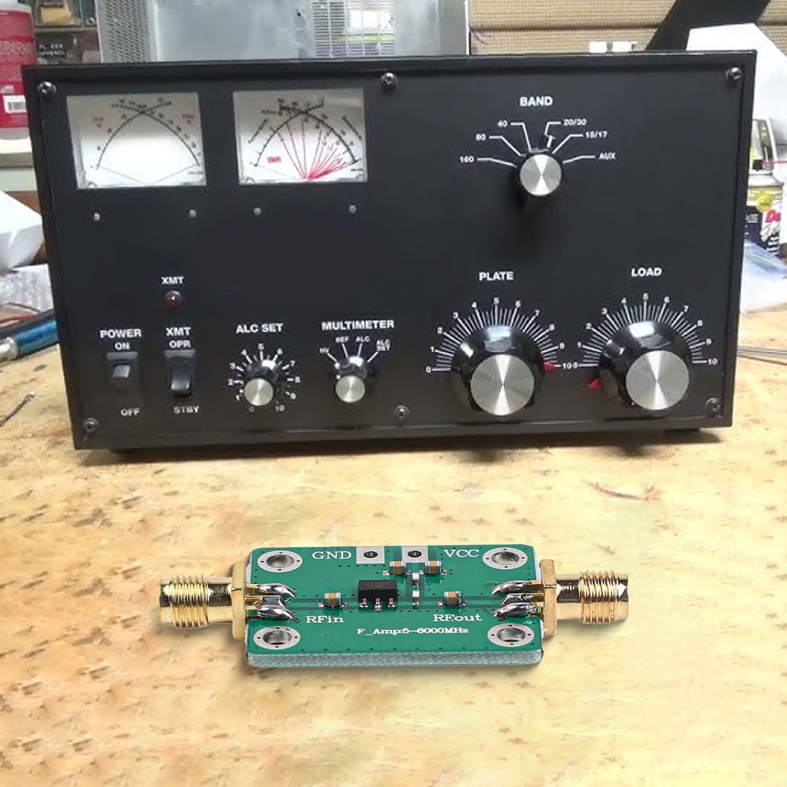 Amplificateur RF large bande 30-4000 MHz 40 dB gain DC 5 V FM HF VHF UHF GPS