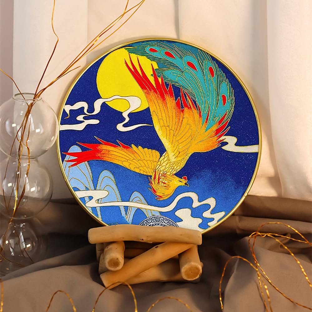 Magicaldiy Kit Cloisonné Fai Da Te In Filigrana Smaltata - Decora Il Tuo Vassoio Di Legno Con Motivo Loto, Per Adulti