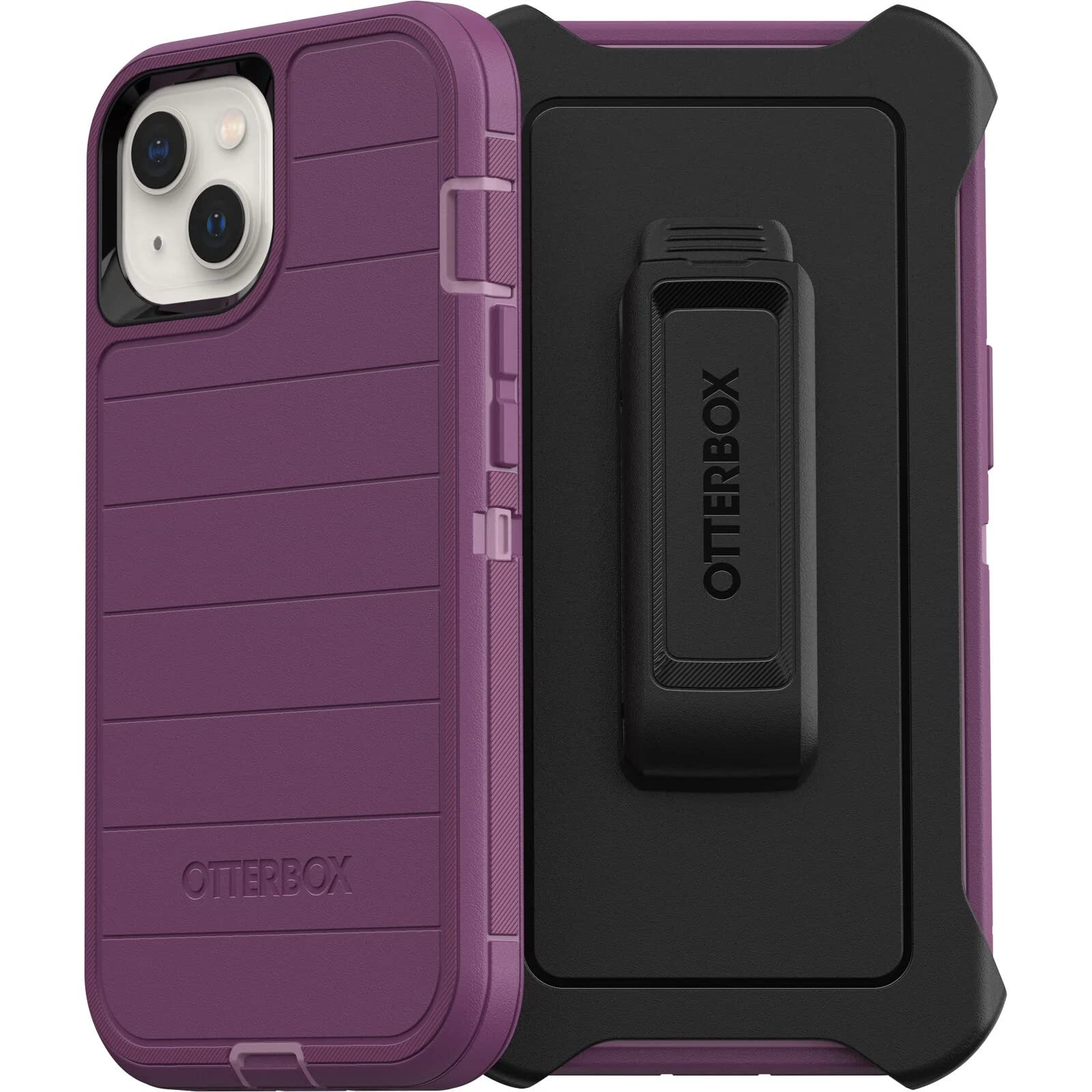 OtterBox Defender Series Screenless Edition Case for iPhone 13 (Only) - Holster Clip Included - Microbial Defense Protection - Non-Retail Packaging -