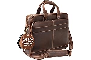 Full-Grain Leather Briefcase for Men: Durable & Sophisticated