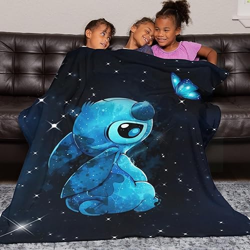 Miniatura 3 de Manta de franela de dibujos animados, manta linda, ligera, súper suave y acogedora para cama y sofá