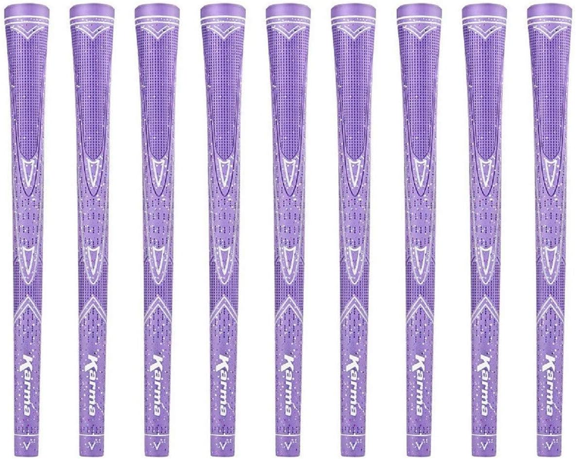 Karma スパークル パープル ゴルフグリップ レディース (9パック)