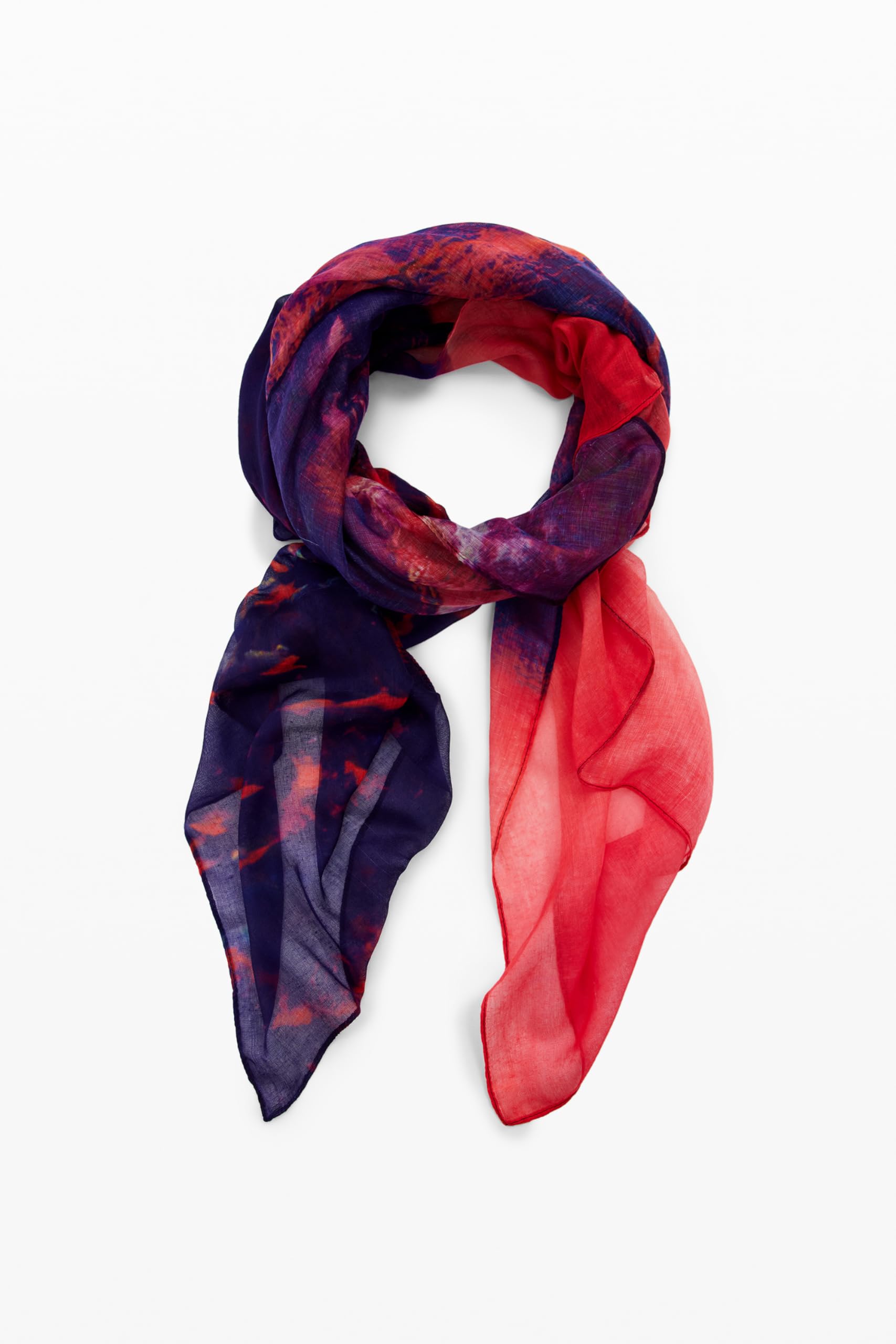 Desigual Foulard Bali Lacroix Rectangle Rosa Mora