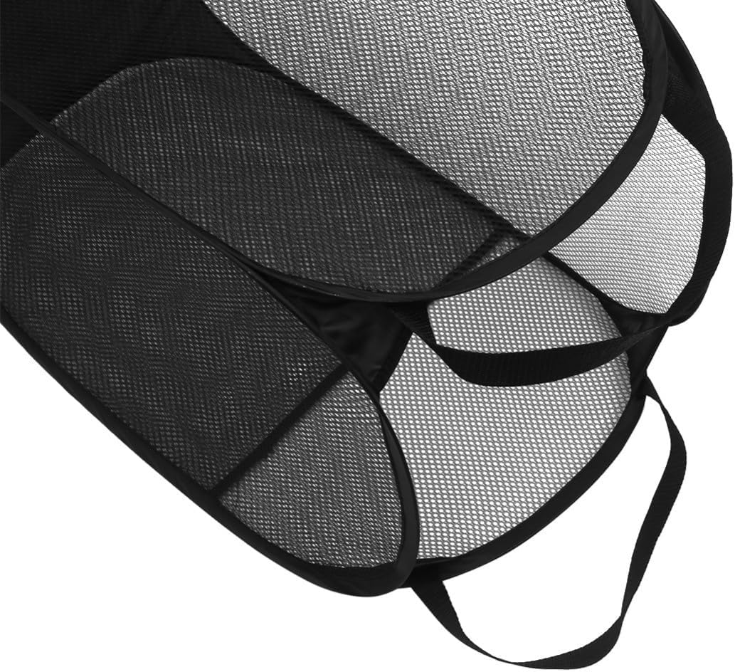 2pcs Black Mesh Popup Laundry Hamper, Foldable Space Saving