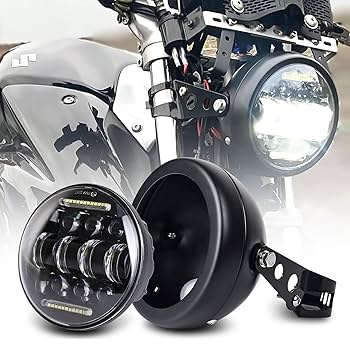 Amazon | Largoods ヘッドライト 5.75インチ バイク用 ledヘッド
