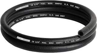 EVIL ENERGY 3/8 Fuel Hose Line Push Lock NBR Rubber SAE 30R7 10FT 300PSI