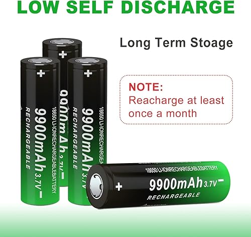 Miniatura 5 de CBJJ Batería recargable 18650 de 3.7 voltios 9900mAh 18650 batería de iones de litio recargable de parte superior plana para linterna, faro, paquete