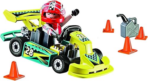 Miniatura 4 de Playmobil Juego de construcción de estuche de transporte Go-Kart Racer