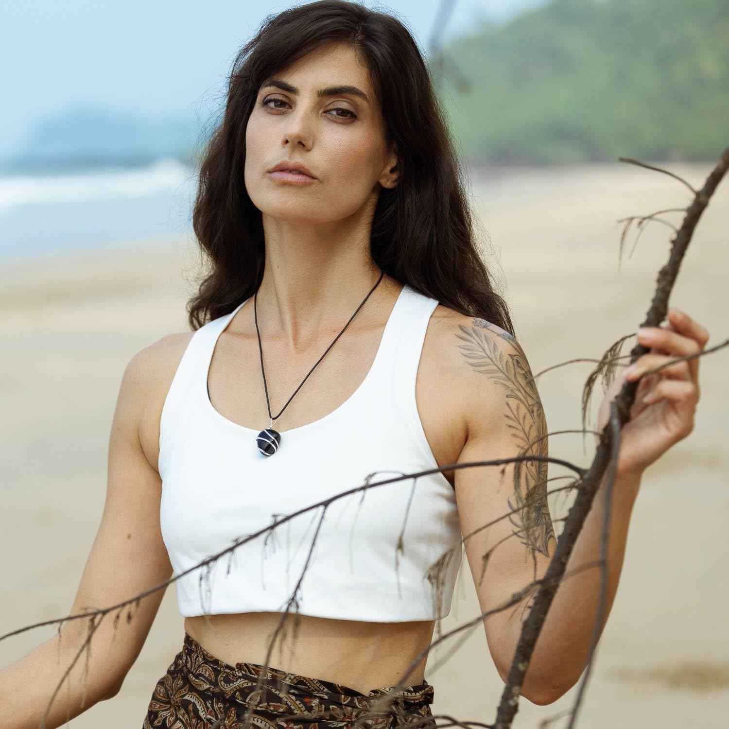 Ayana Crystals Obsidian Pendant Necklace - Handcrafted Black Obsidian Healing Crystal Jewelry for Protection & Grounding, Chakra Necklace for Men & Women, Ethically Sourced - Image 2