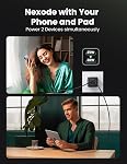 UGREEN Nexode 45W USB C Bloc du chargeur, GaN PPS Double port USB C Chargeur rapide Super Fast Charge 2.0 Plug mural compatible avec Galaxy S26 S25 S24 Ultra S23 A54, iPhone 17 16 Pro Max, iPad, Pixel 10 9 8