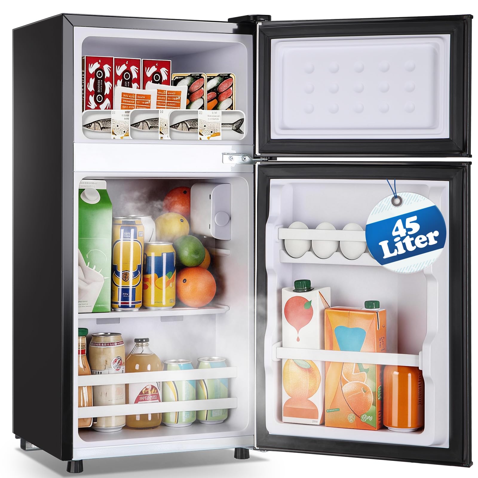 Demuller ANHUI-new108b 1.6 cu ft Compact Freezer Black