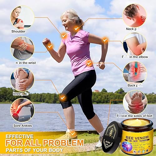 Miniatura 5 de 2 unidades de crema para articulaciones y huesos de veneno de abeja, crema de alivio de articulaciones de veneno de abeja, cuidado de las