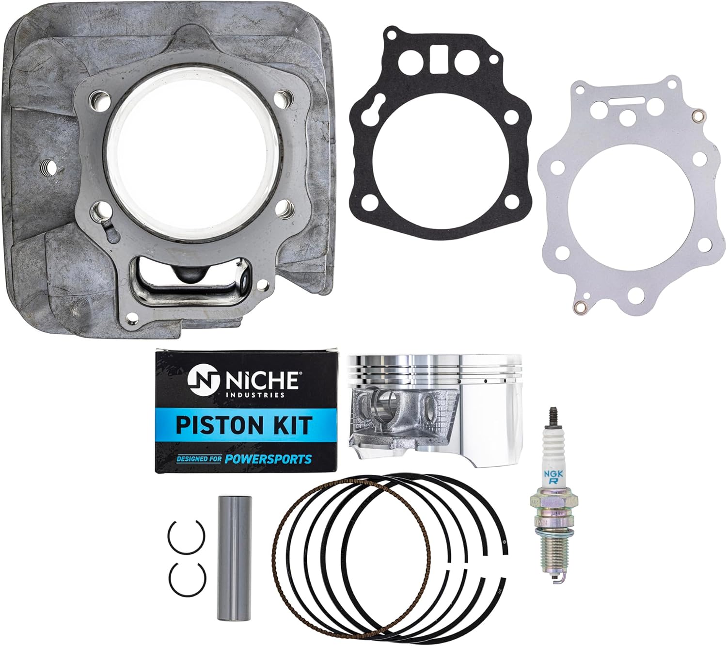 NICHE Big Bore Cylinder Piston Gasket Kit for Honda Foreman 450 400 TRX450 TRX400 1995-2004 12251-HN0-A01 (91.5mm)