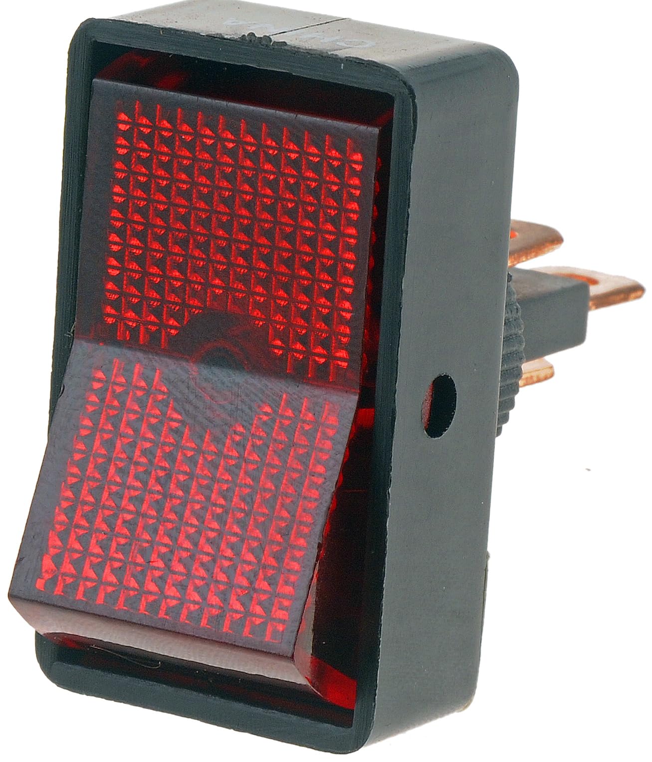 Interruptor rectangular rojo Dorman 85945 tipo balancín para empotrar en salpicaderos 5
