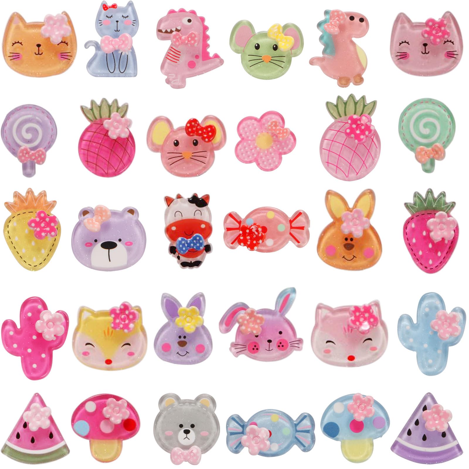 DALOO30 PCS Cute Shoe Charms For Kids Anime Shoe Charms Acrylic Flower Shoe Charm Shoe Decoration Charms