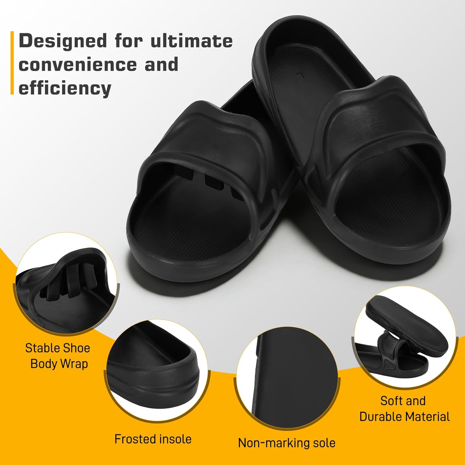 Concrete Finishing Shoes, Non-Marking Slip-On Shoe Covers for Concrete Stamping, Troweling & Leveling, Heavy-Duty One-Piece Construction, Fits US Work Boots Size 9–11