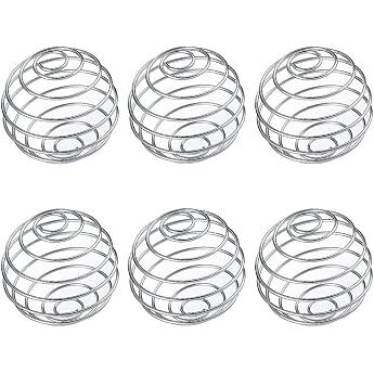 Pack of 6 Stainless Steel Protein Shaker - Stainless Steel Mixing Ball Mixer for Sports Fitness Protein Shaker Bottle Cup Wire Whisk for Blended Drinks