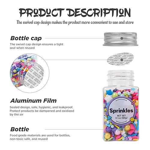 Miniatura 5 de Gránulos de perlas para decoración de pasteles, gránulos de perlas doradas, perlas plateadas, perlas de azúcar, mezcla de gránulos metálicos para