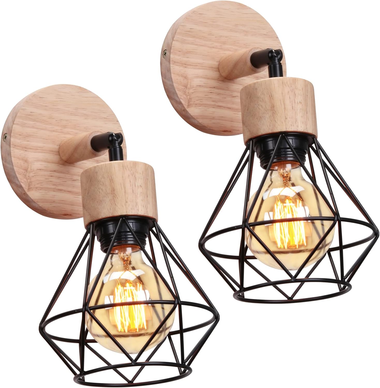 TOKIUS 2 Packs Appliques Murales Interieur Vintages Industrielles