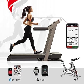 FITCENT Heart Rate Monitor Armband, Bluetooth ANT+ Optical Heart Rate Sensor Arm Band, Rechargeable Fitness Tracker for Peloton Strava Zwift Polar Beat DDP Yoga Wahoo Fitness (Red)
