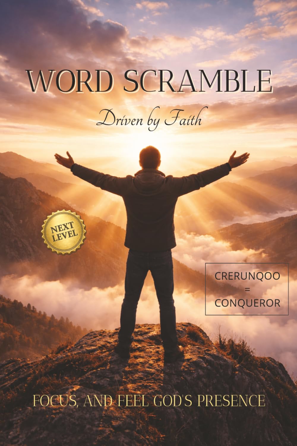 WORD SCRAMBLE Driven by Faith-Next Level: Christian Word Scramble Book featuring Advanced Puzzles with Encouraging Bible Verses | Faith-Based Brain ... | 6x9 Inches, 110 Pages | 50+ Puzzles