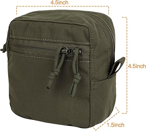 Miniatura 5 de Bolsa de Gp, bolsas de administración de uso general, pequeña bolsa EDC para cinturón táctico y chaleco Molle como bolsa de almacenamiento expandida