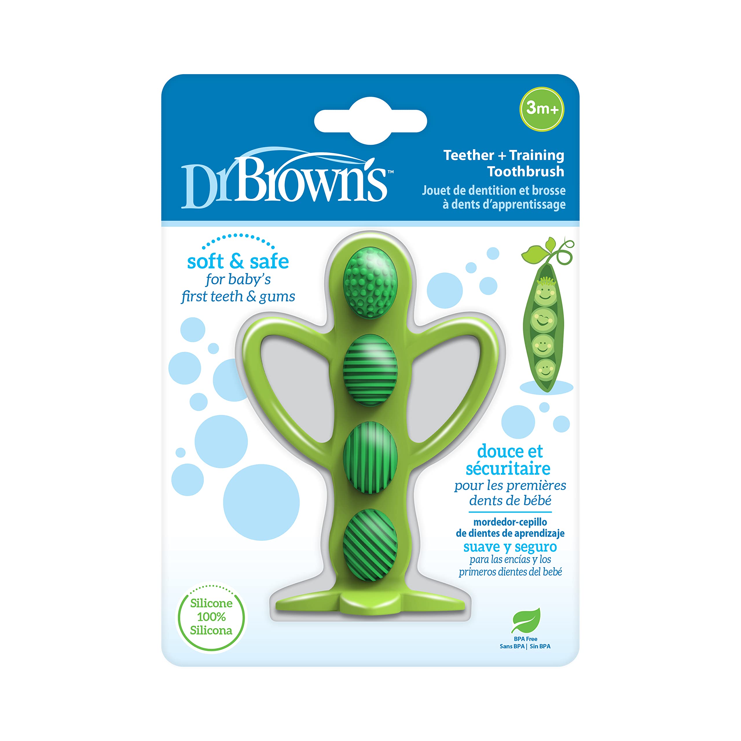 Dr. Brown's TE224P2 Mordedor Masajeador Guisante