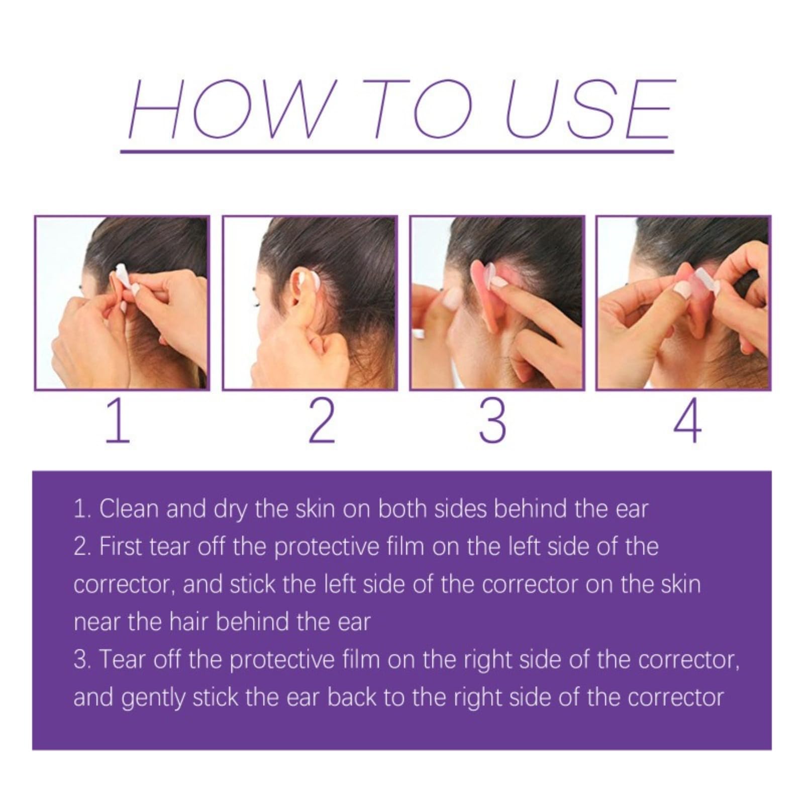 Correctores de oídos, parches para los oídos cosméticos, parches impermeables para los oídos, parches invisibles, corrección estética de los oídos
