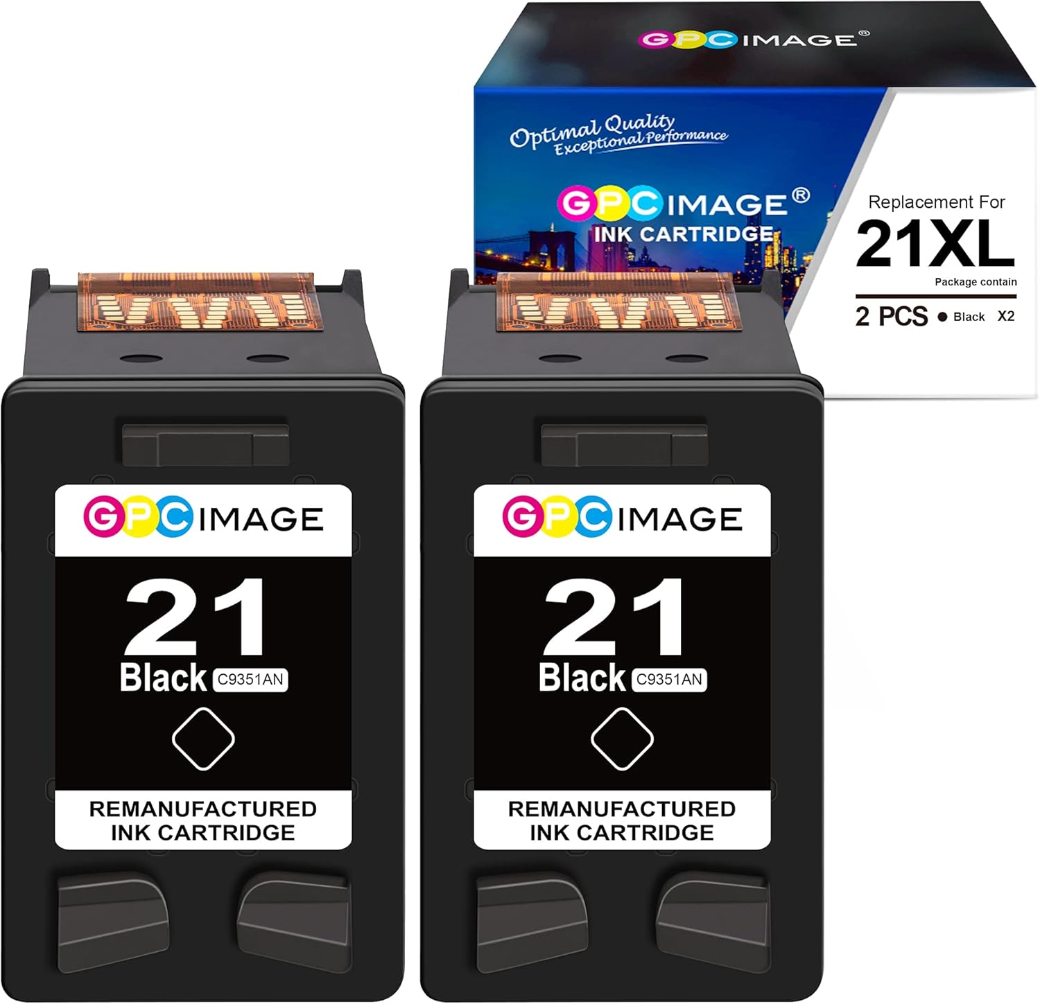 GPC Image Remanufactured Ink Cartridge Replacement for HP