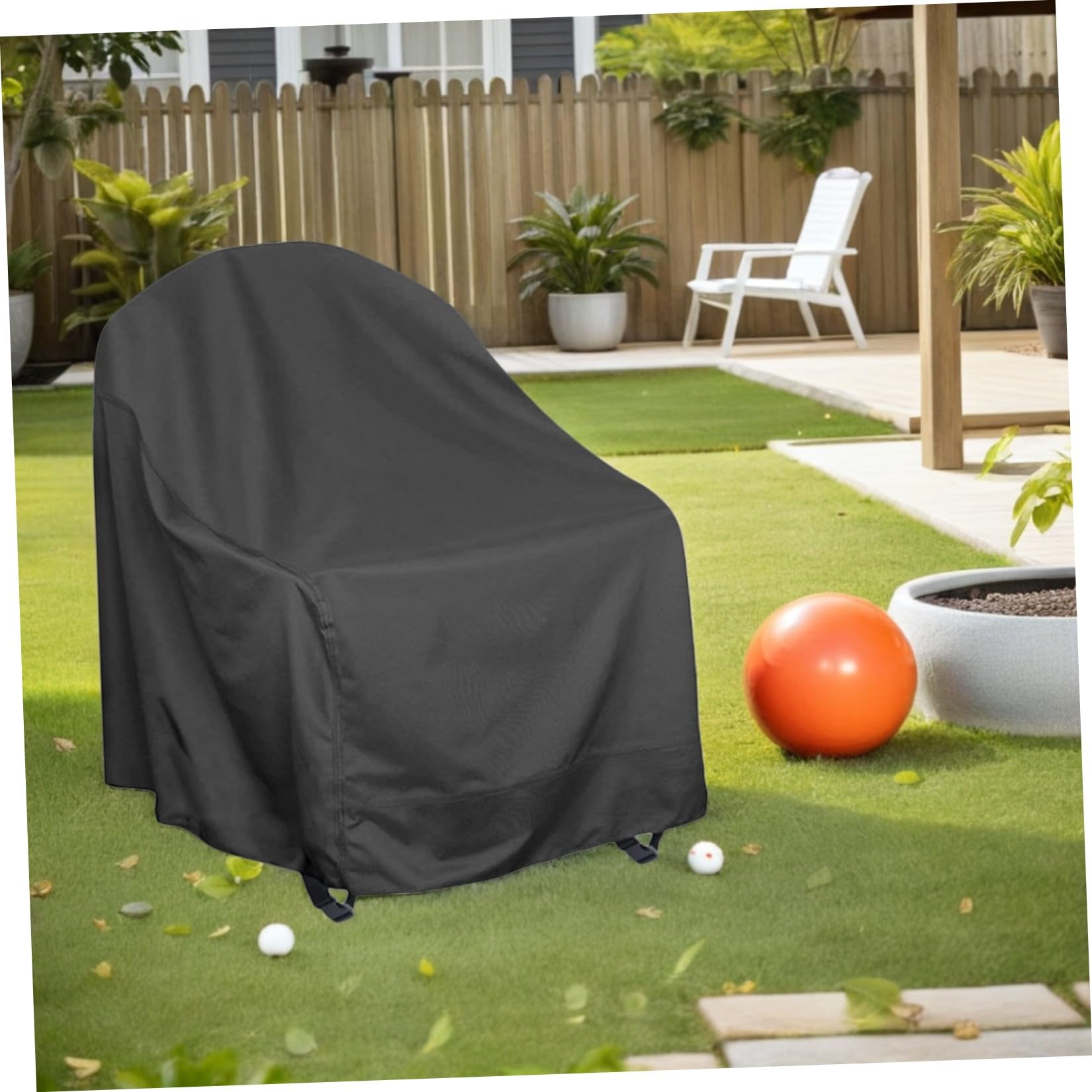 DOITOOL Fodera Resistente per Sedia a Dondolo da Giardino, Copertura per Poltrona Girevole da Esterno, Protezione per Mobili da Patio e Sedie da Prato