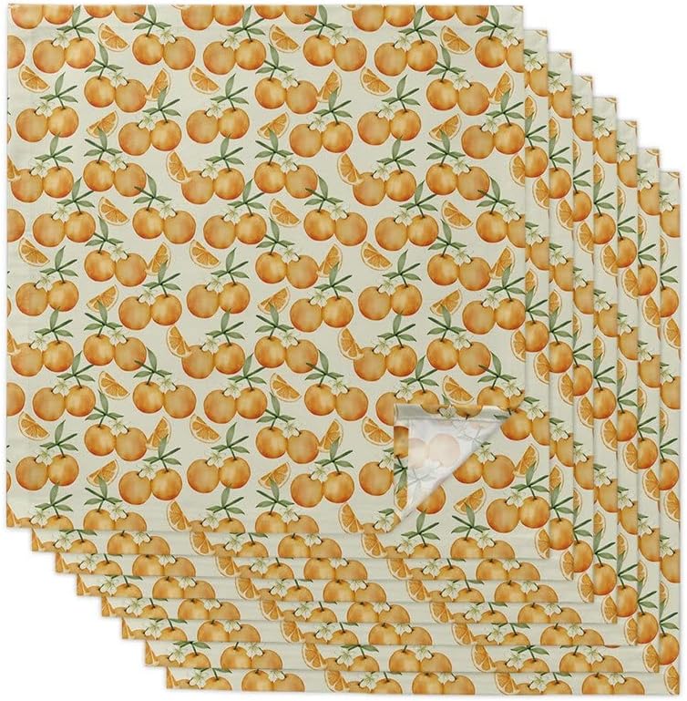 Plant Fruit Table Napkins Cloth Set Soft Handkerchief Wedding Decoration Banquet Dinner(4pcs)