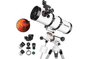 Telescope 150EQ Astronomical Reflector Telescope for Adults, Professional Manual Equatorial Telescope for...