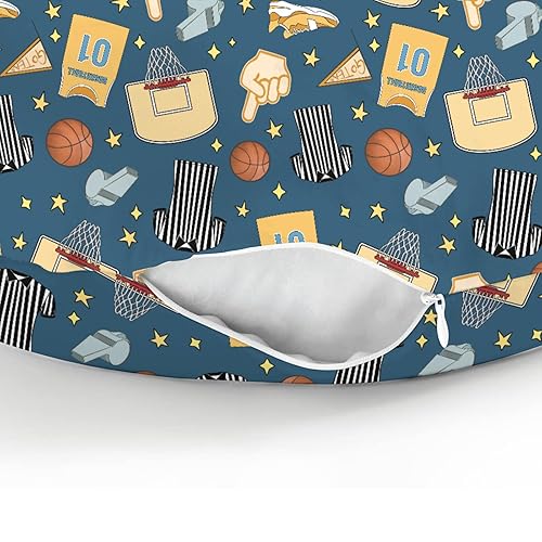 Miniatura 8 de Fundas de almohada de lactancia para niños y niñas, para fanáticos de los balones de baloncesto y estrellas, fundas de almohada para lactancia