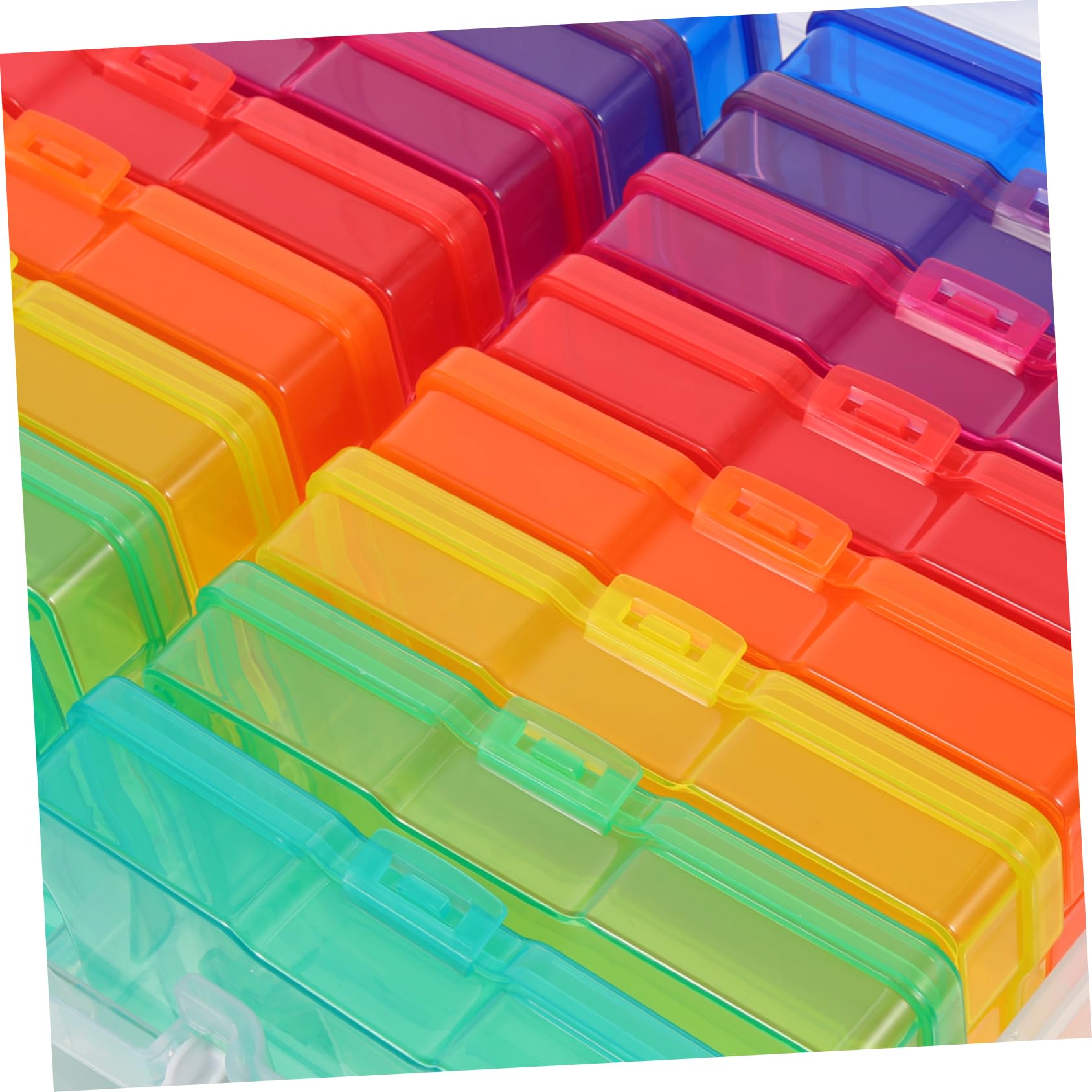 NUOBESTY Kunststoff-aufbewahrungsbox Für Fotos Als Grußkarten-organizer Kartenaufbewahrungsbox Mit Transparentem Design Foto-aufbewahrungsbox Als Schmuckschatulle Leicht Tragbar Für Ordnung
