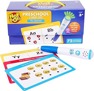 Educational Insights Hot Dots Alphabet Set with 72 Activities, Learn to Read Preschool Set with Interactive Pen, Ages 3+